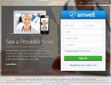 Tablet Screenshot of amwell.com